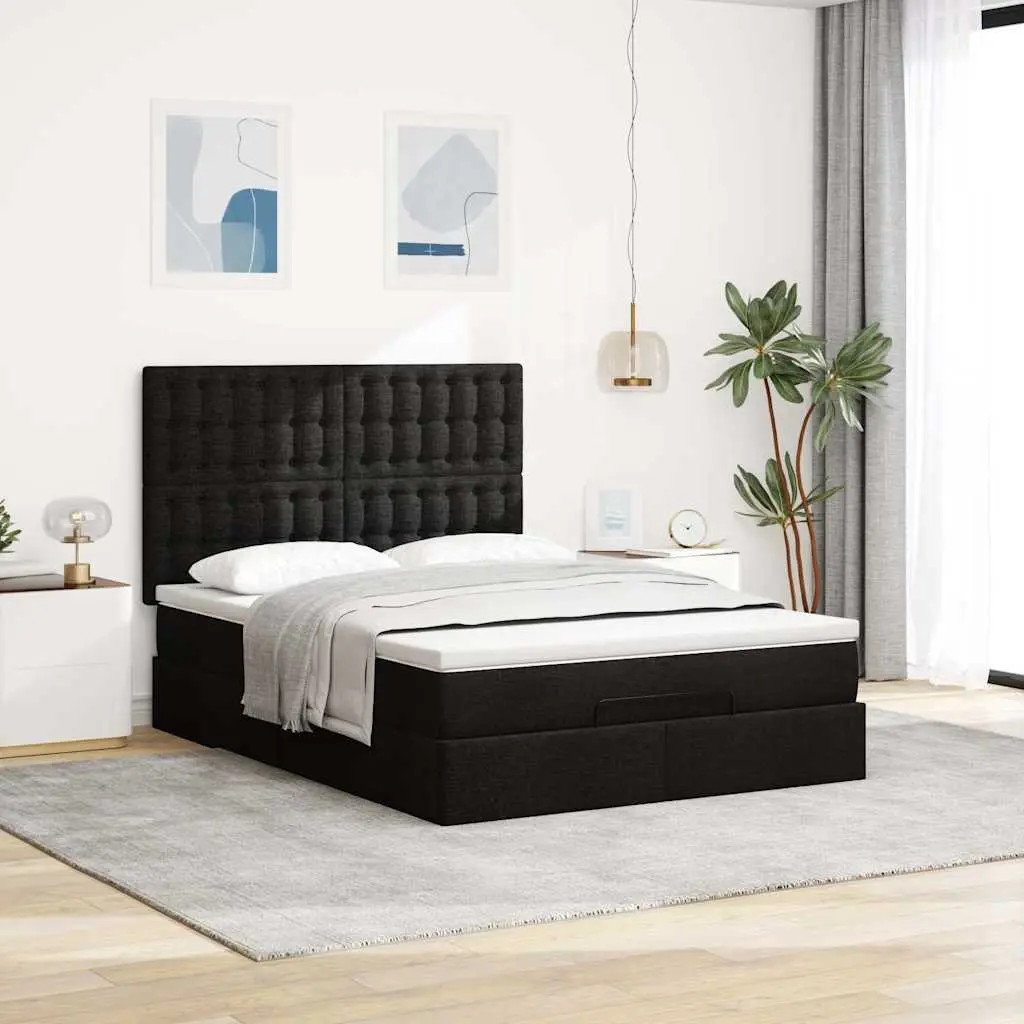 Double Ottoman Bed with Pocket Spring Mattress