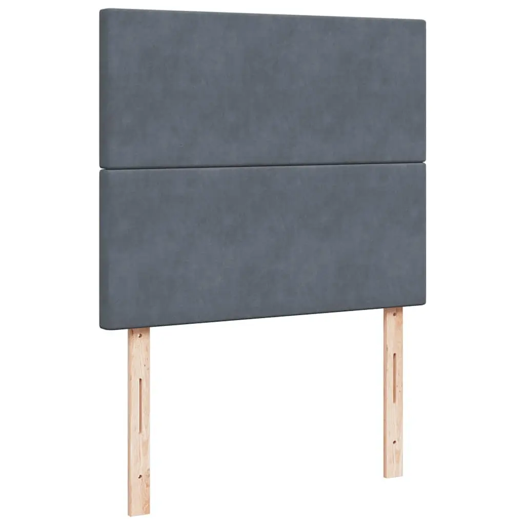 King Single Ottoman Bed with Grey Velvet Upholstery
