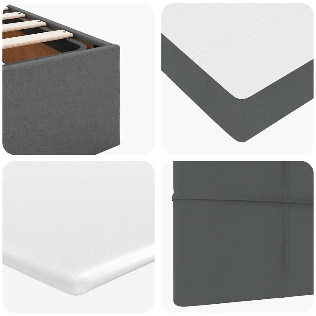 Ottoman Storage Bed with Mattress and LED Lights