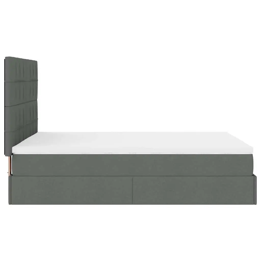 Ottoman Storage Bed with Mattress and LED Lights