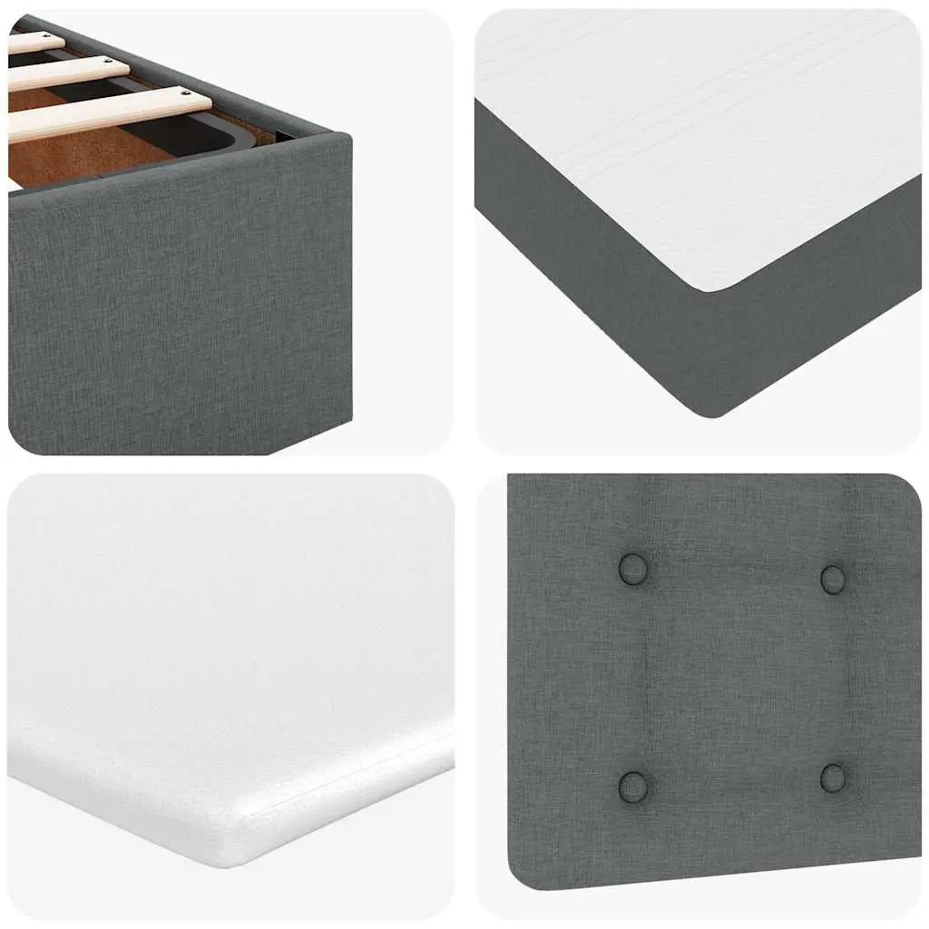 Ottoman Bed with Pocket Spring Mattress and LED Lights