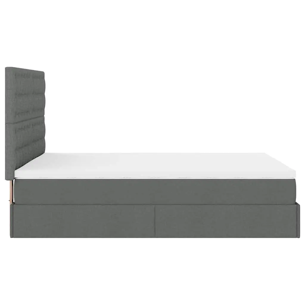 Ottoman Bed with Pocket Spring Mattress and LED Lights
