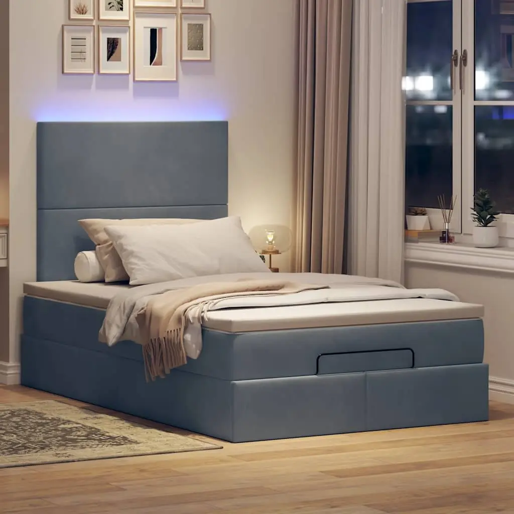 Ottoman Bed King Single with Pocket Spring Mattress