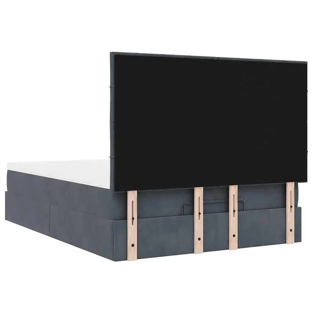 Ottoman Bed with Pocket Spring Mattress and LED Lights