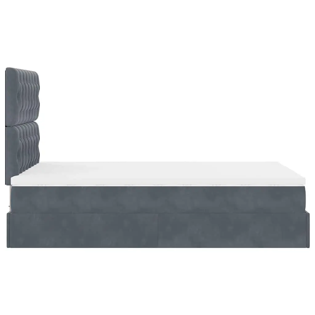 King Single Ottoman Bed with Pocket Spring Mattresses