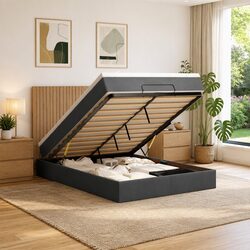 Stunning Ottoman Bed Queen with Pocket Spring Mattress