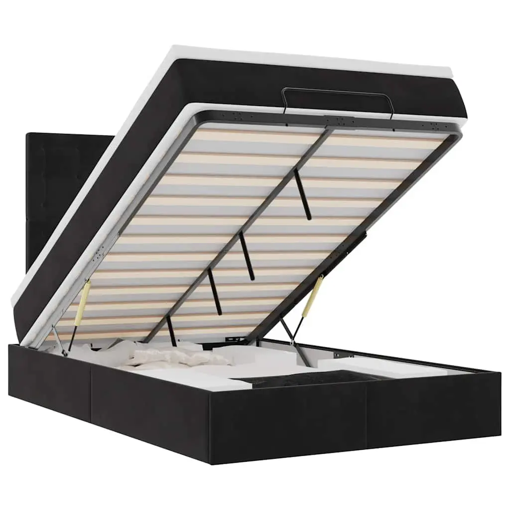 Ottoman Bed with Pocket Spring Mattress & LED