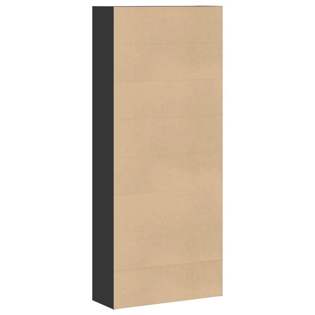 Book Cabinet Engineered Wood 80x30x189cm Black