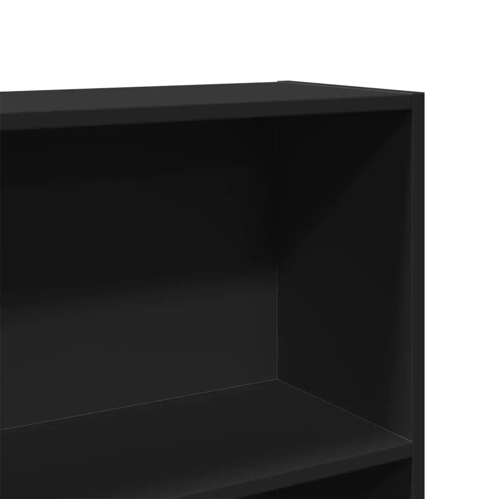 Book Cabinet Engineered Wood 80x30x189cm Black