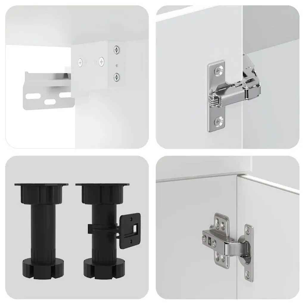 7 Piece Kitchen Cabinet Set in White