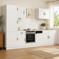 High-Quality 7 Piece White Kitchen Cabinet Set