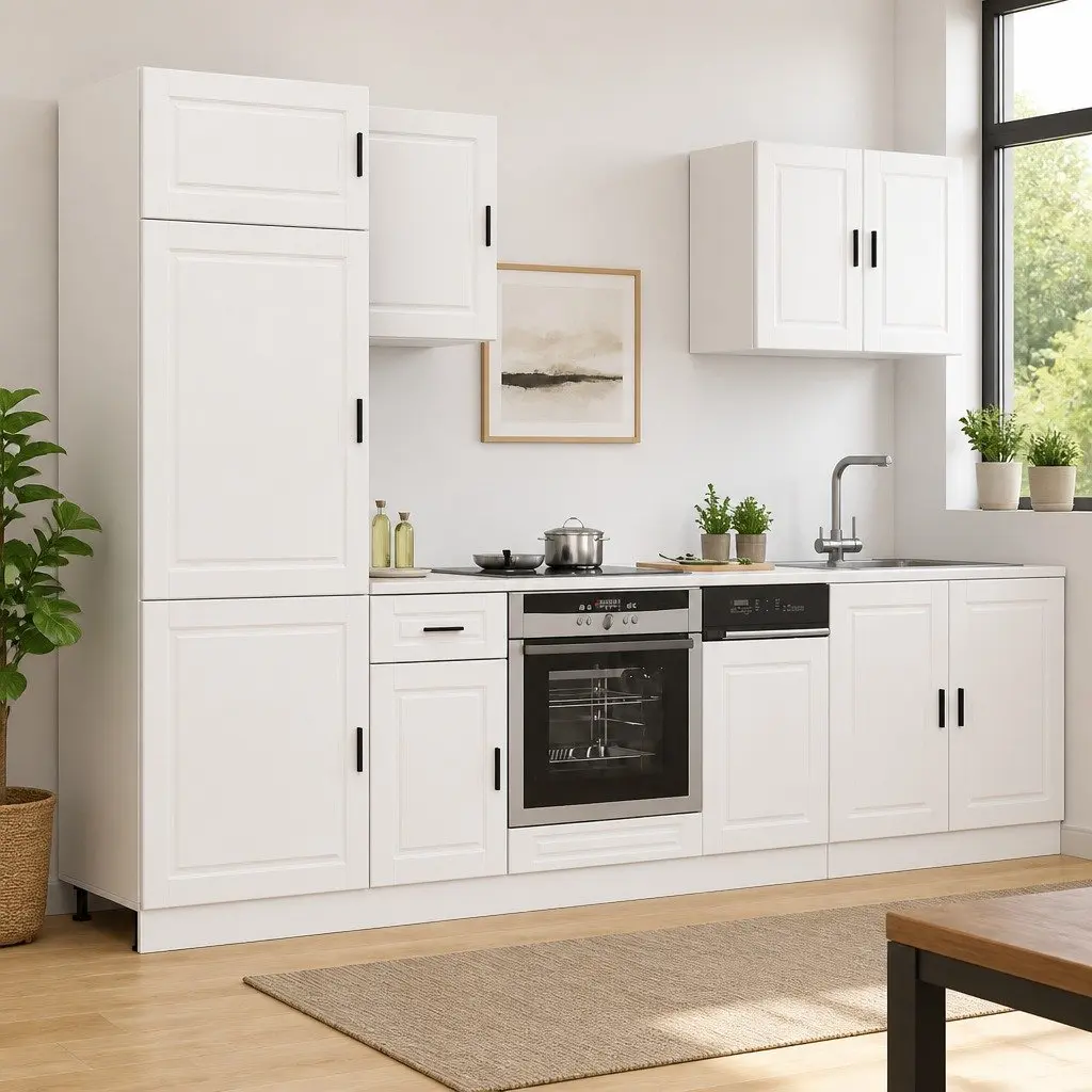 7-Piece Kitchen Cabinet Set in White