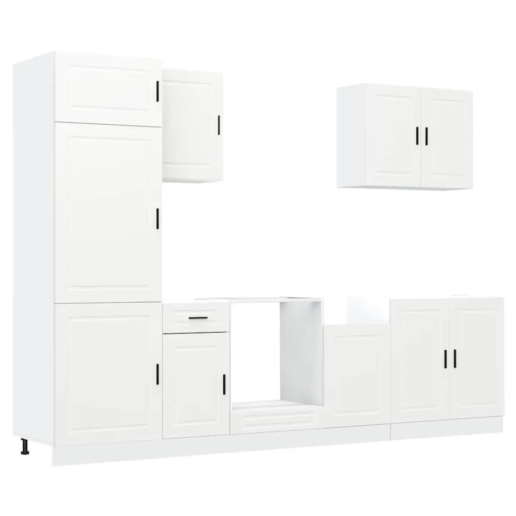 7-Piece Kitchen Cabinet Set in White