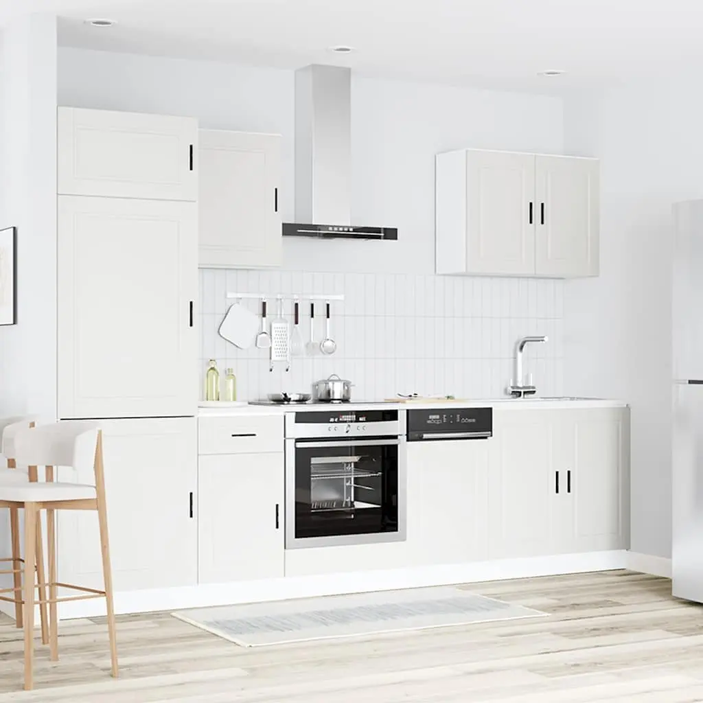 7-Piece Kitchen Cabinet Set in White