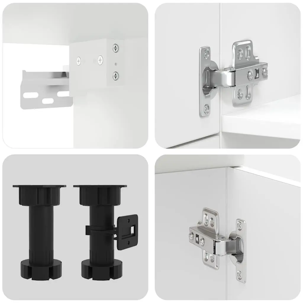 7-Piece Kitchen Cabinet Set in White