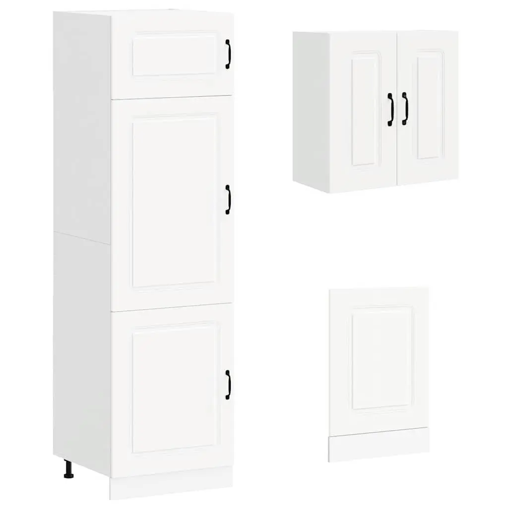 8 Piece Kitchen Cabinet Set in White