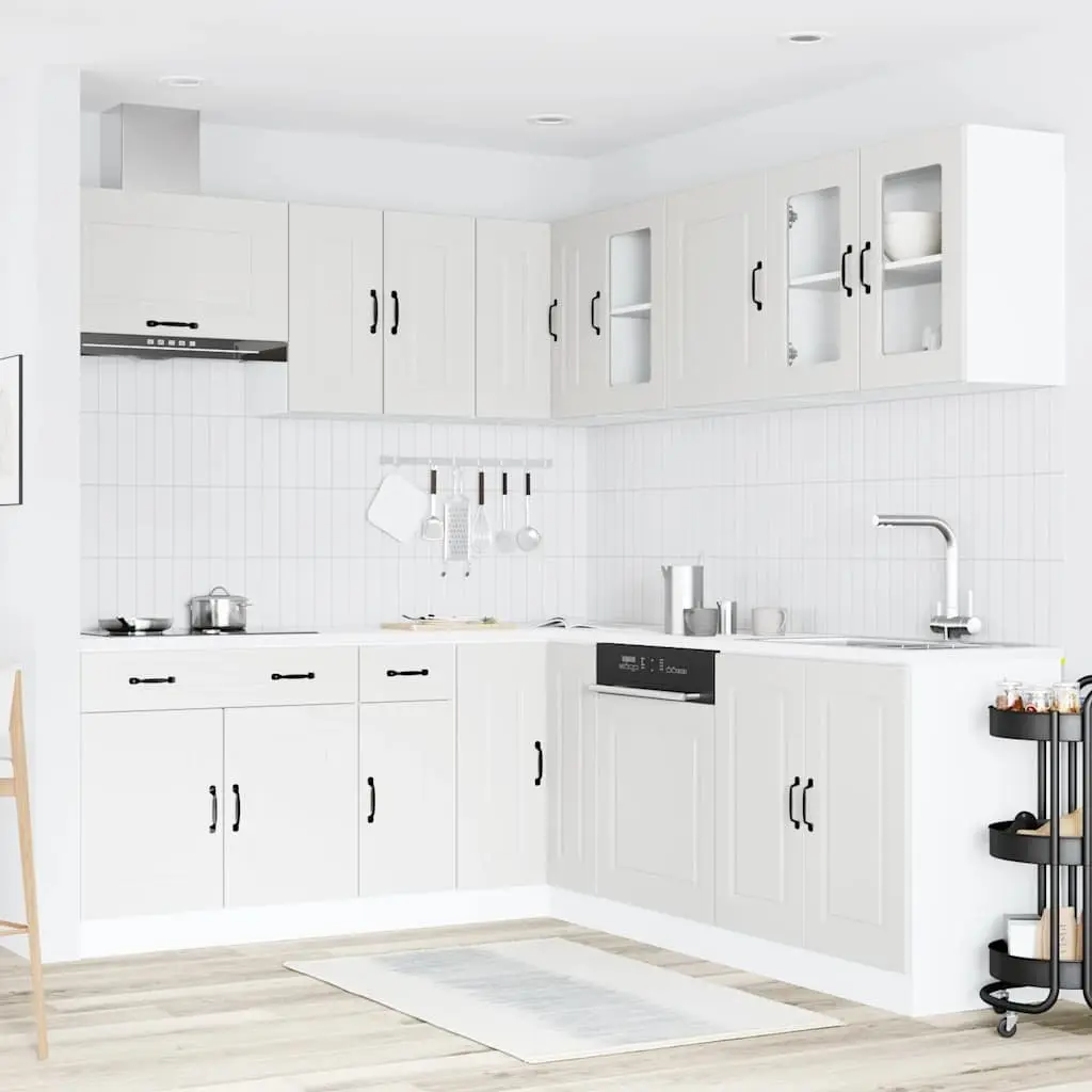 11 Piece Kitchen Cabinet Set in White