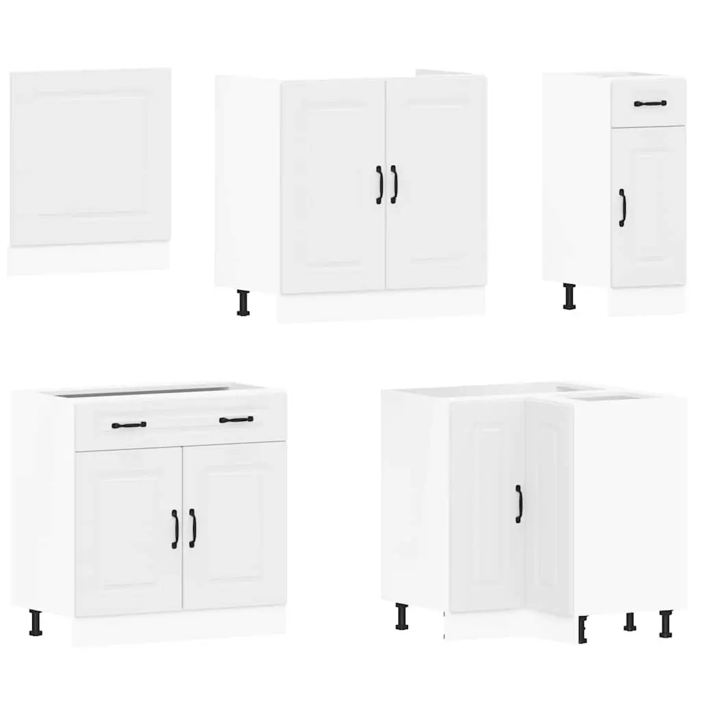 11 Piece Kitchen Cabinet Set in White