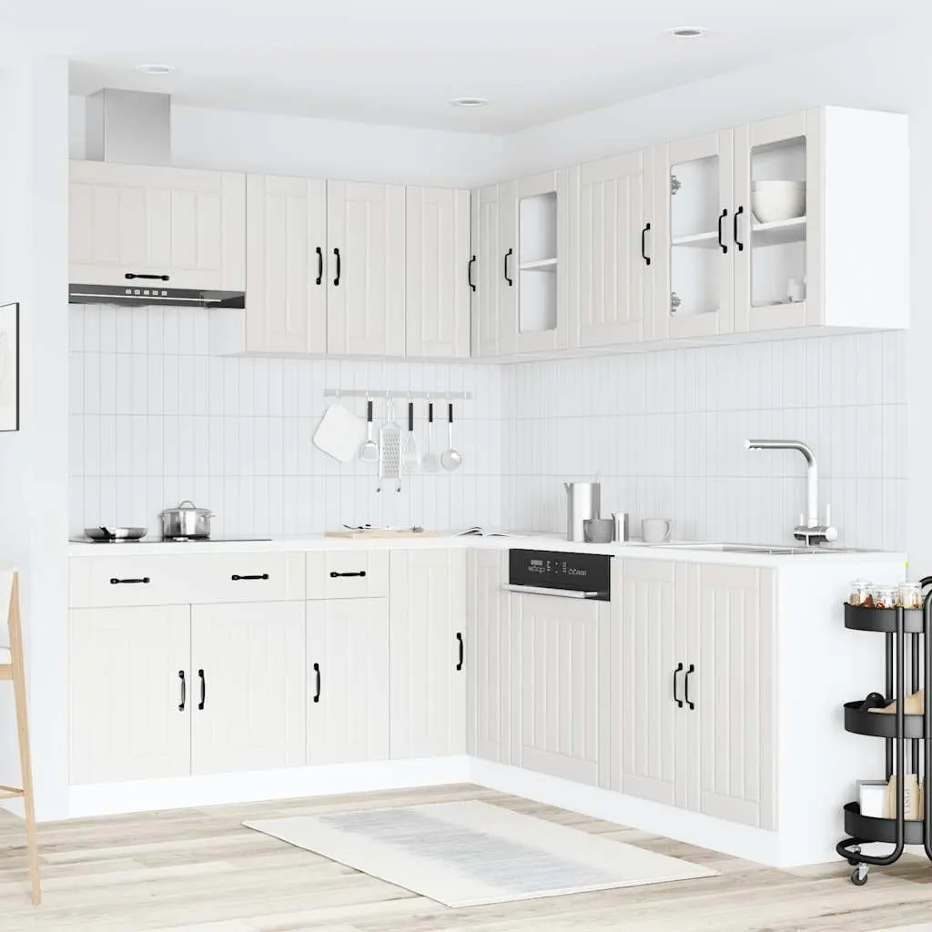 11 Piece White Kitchen Cabinet Set for Storage