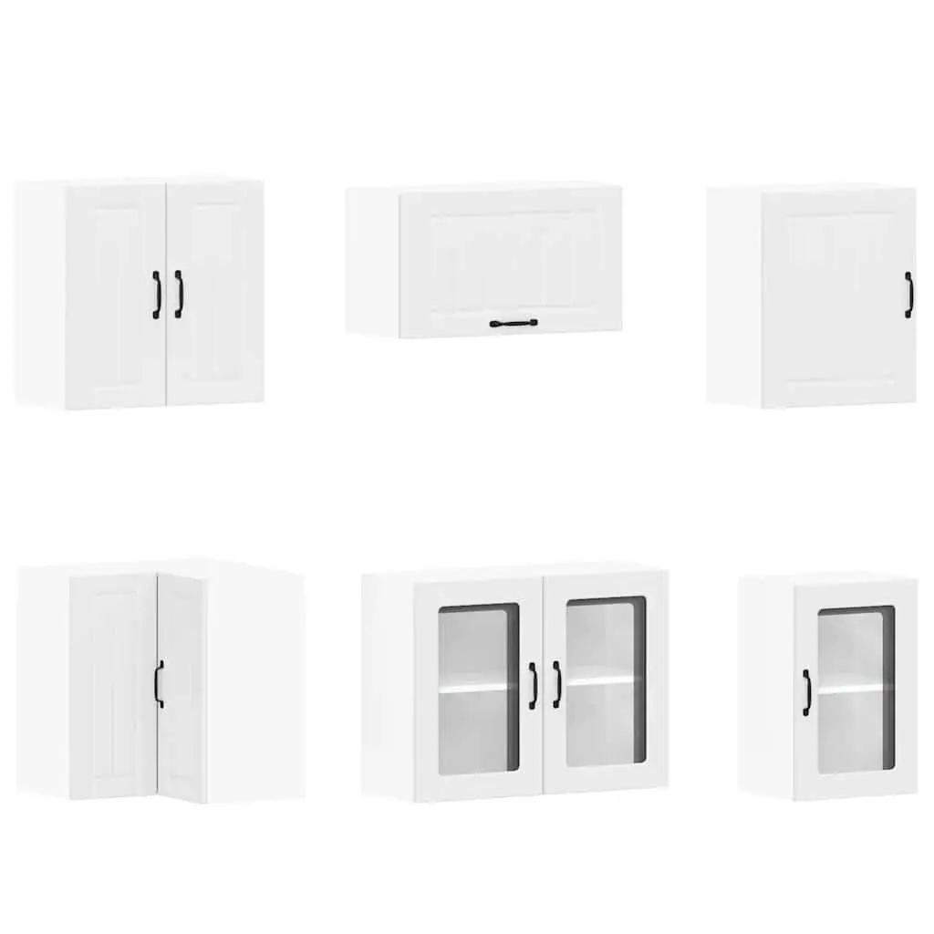 11 Piece White Kitchen Cabinet Set for Storage