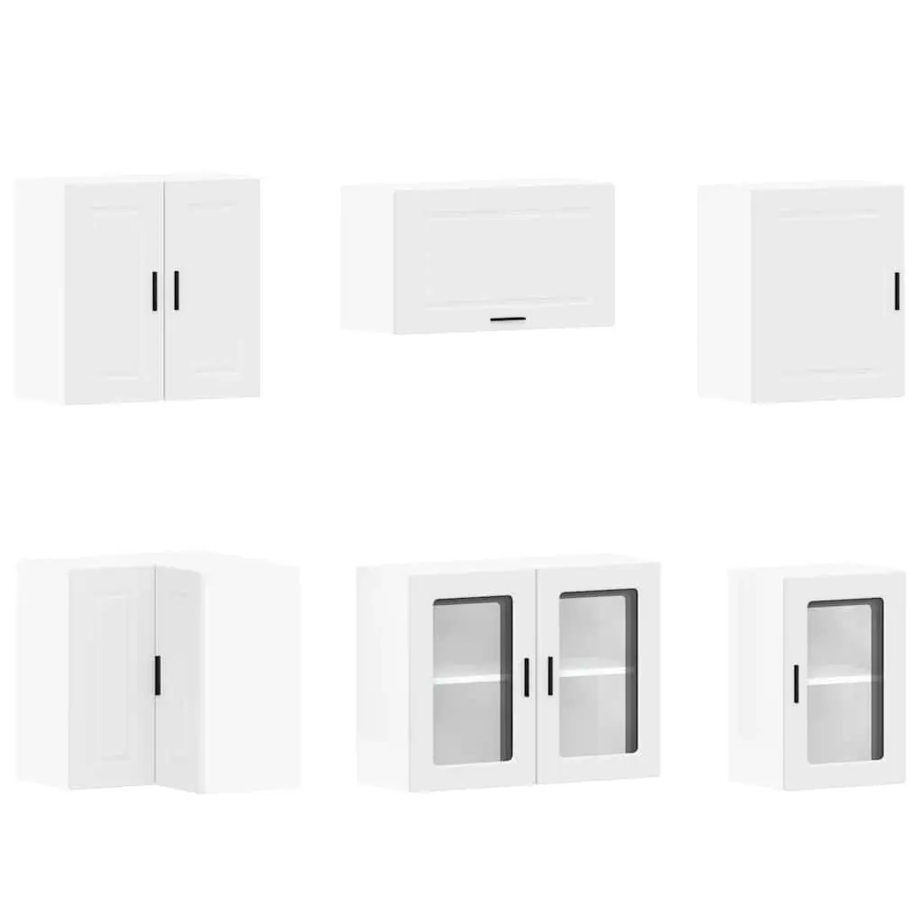 11 Piece White Kitchen Cabinet Set for Storage