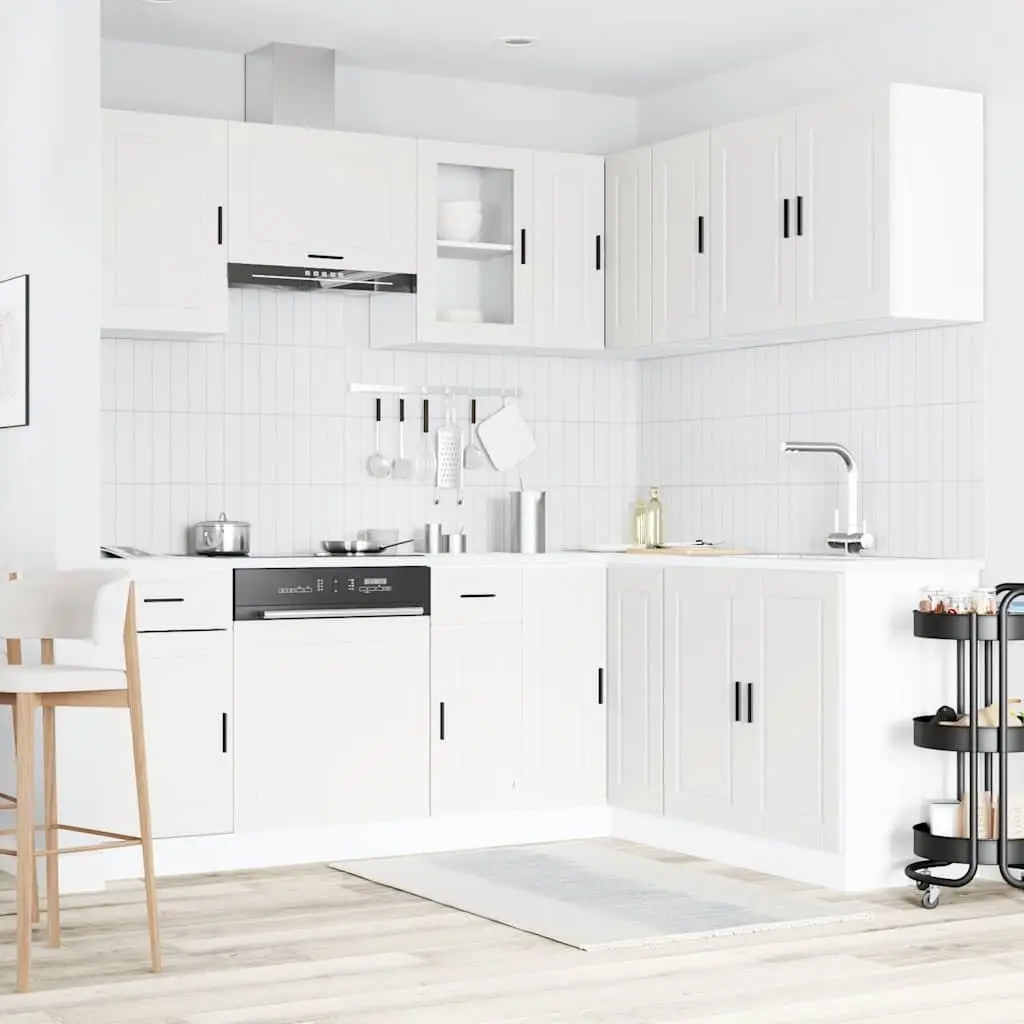 11-Piece Kitchen Cabinet Set in White