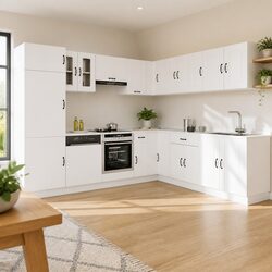 Elegant 14-Piece Kitchen Cabinet Set in White