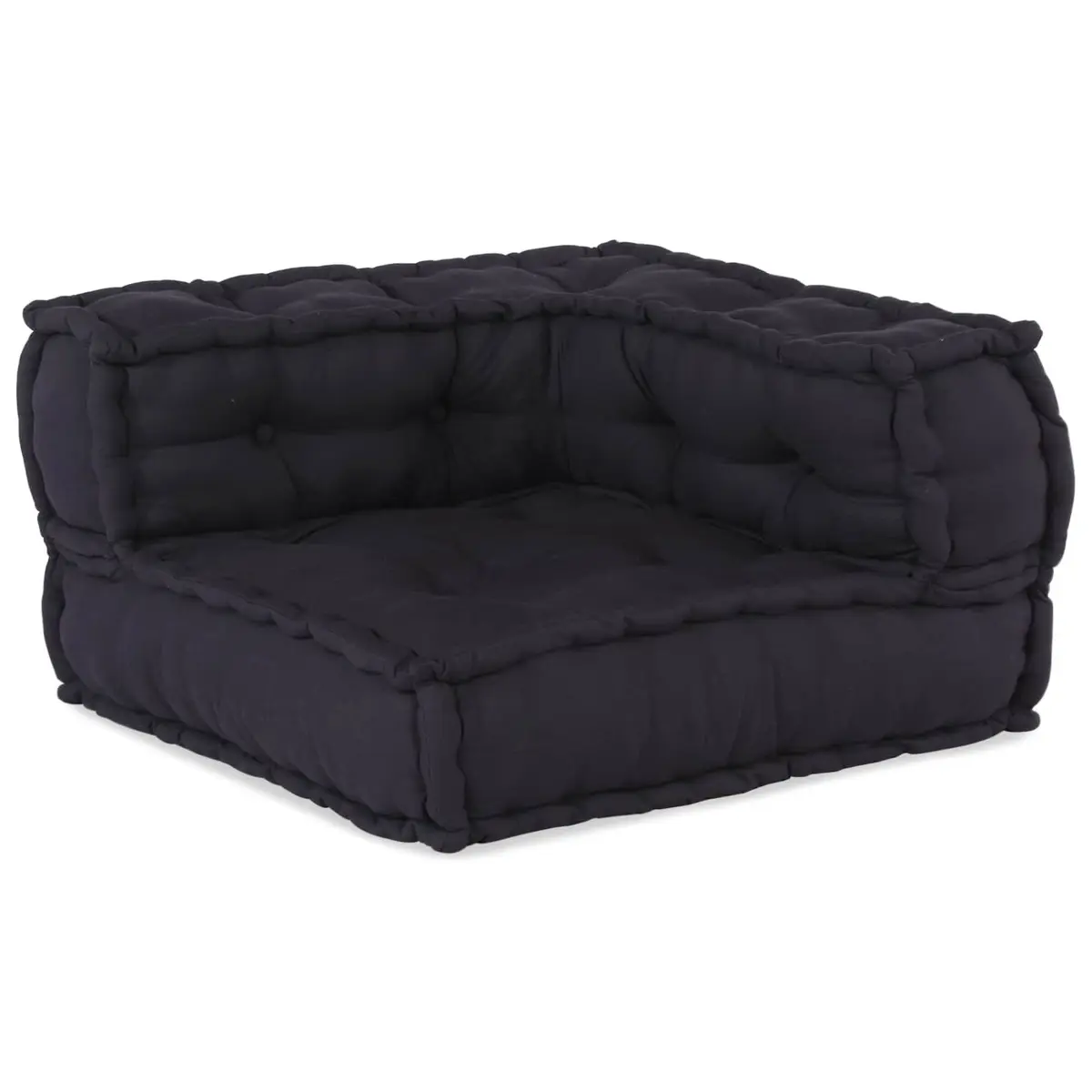 Modular Sofa Unit Anthracite Fabric Indoor Outdoor Lounge Seat 210x70x56cm