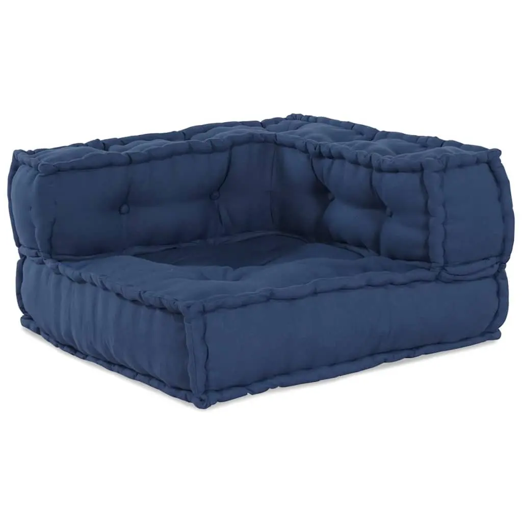 Modular Sofa Unit Fabric 210x70x56cm Indigo