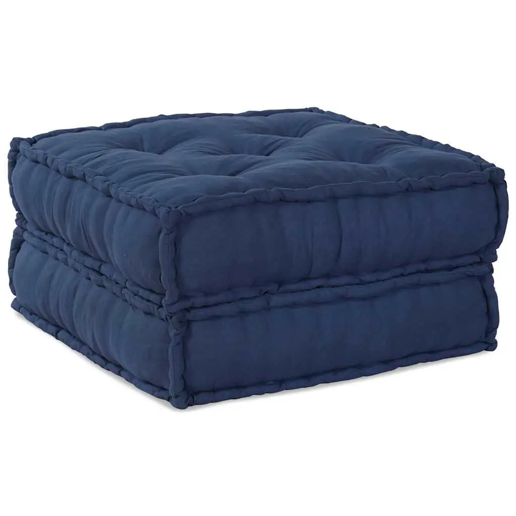 Corner Seat Fabric Modular Sofa Unit Indigo Blue 210x140x56cm
