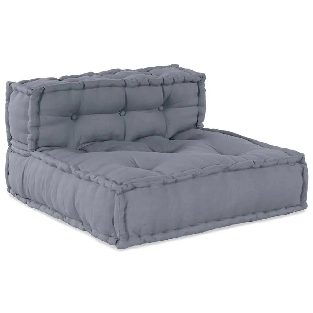 4-Piece Modular Grey Sofa Unit for Indoor/Outdoor Use