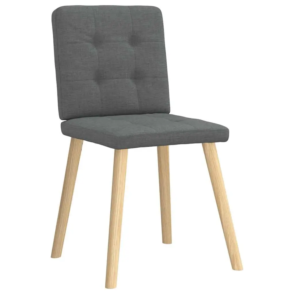 Grey Fabric Dining Chairs Set of 4