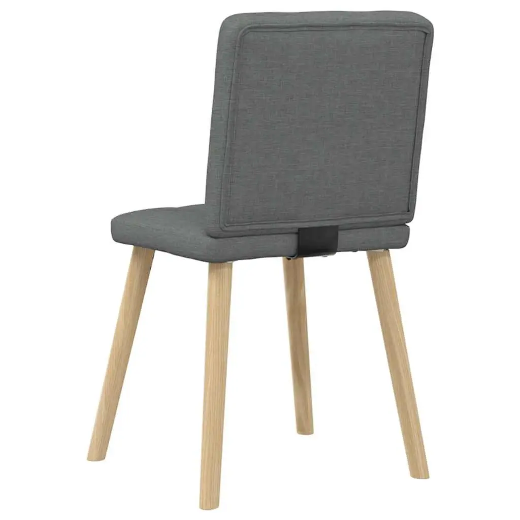 Grey Fabric Dining Chairs Set of 4