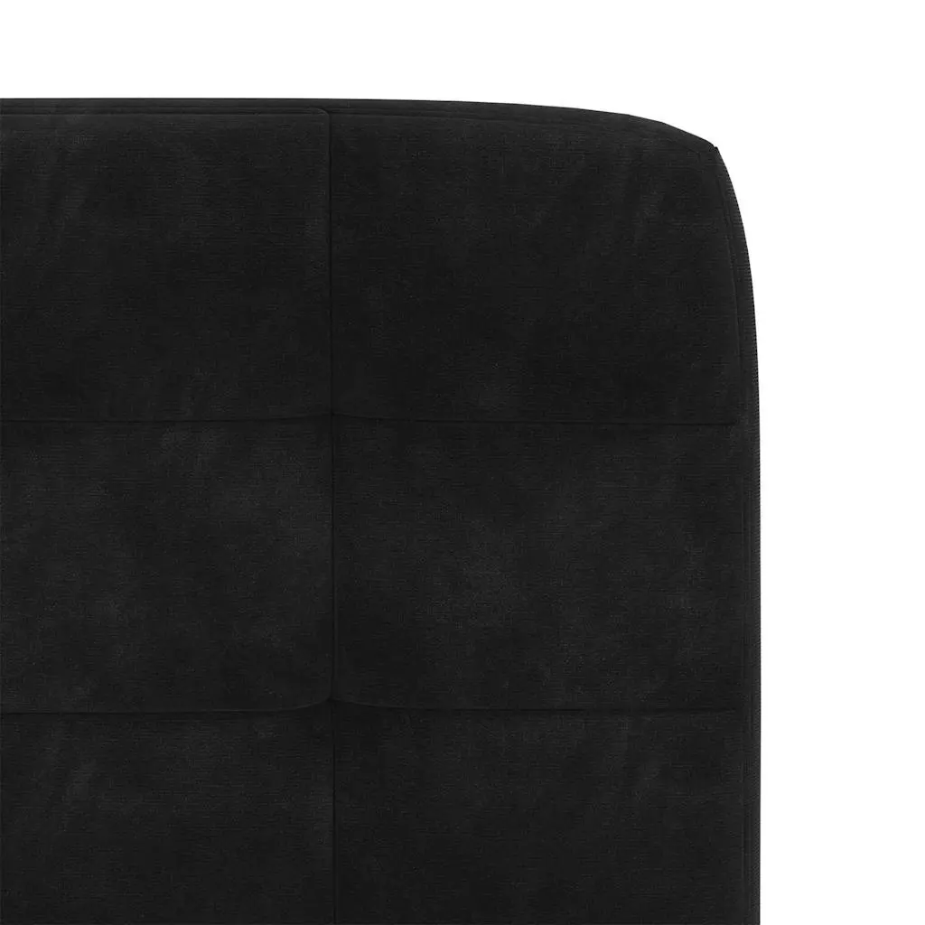 4-Piece Black Velvet Dining Chairs Set