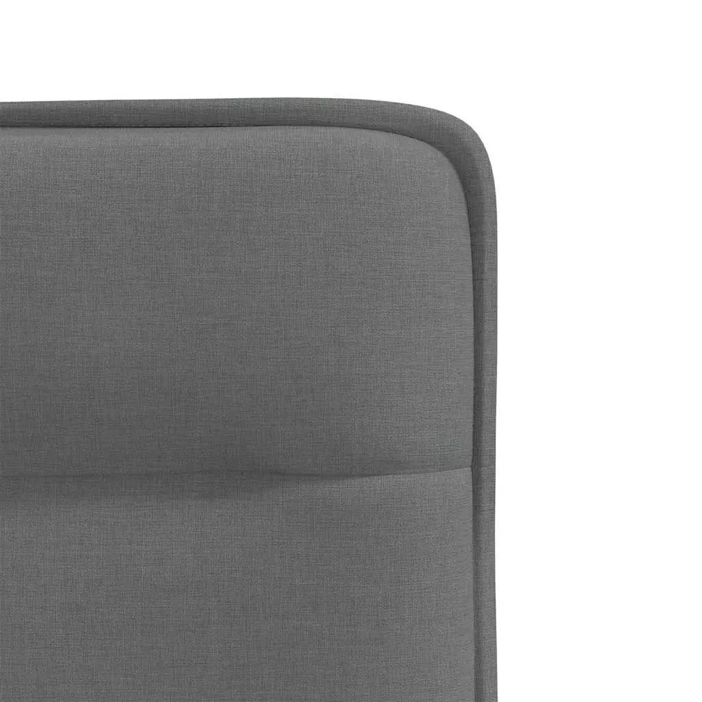 Dark Grey Fabric Dining Chairs 4 pcs with Durable Frame