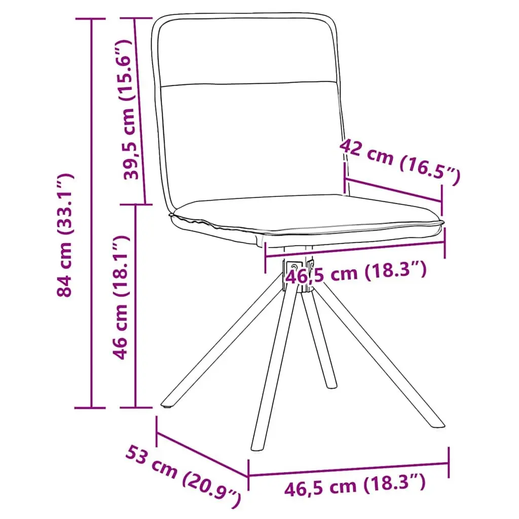 Dark Grey Fabric Dining Chairs 4 pcs with Durable Frame
