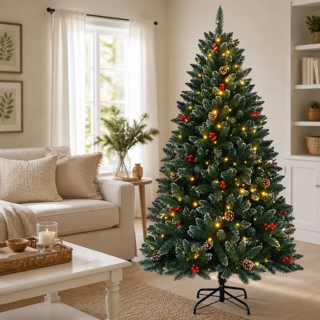 180cm Artificial Christmas Tree with 300 LED Lights