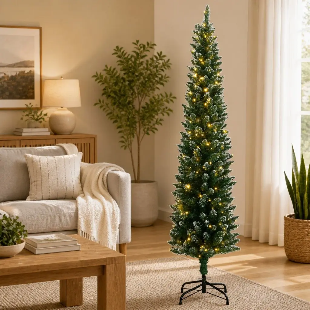 Artificial Christmas Tree PVC 150cm Green with Steel Stand