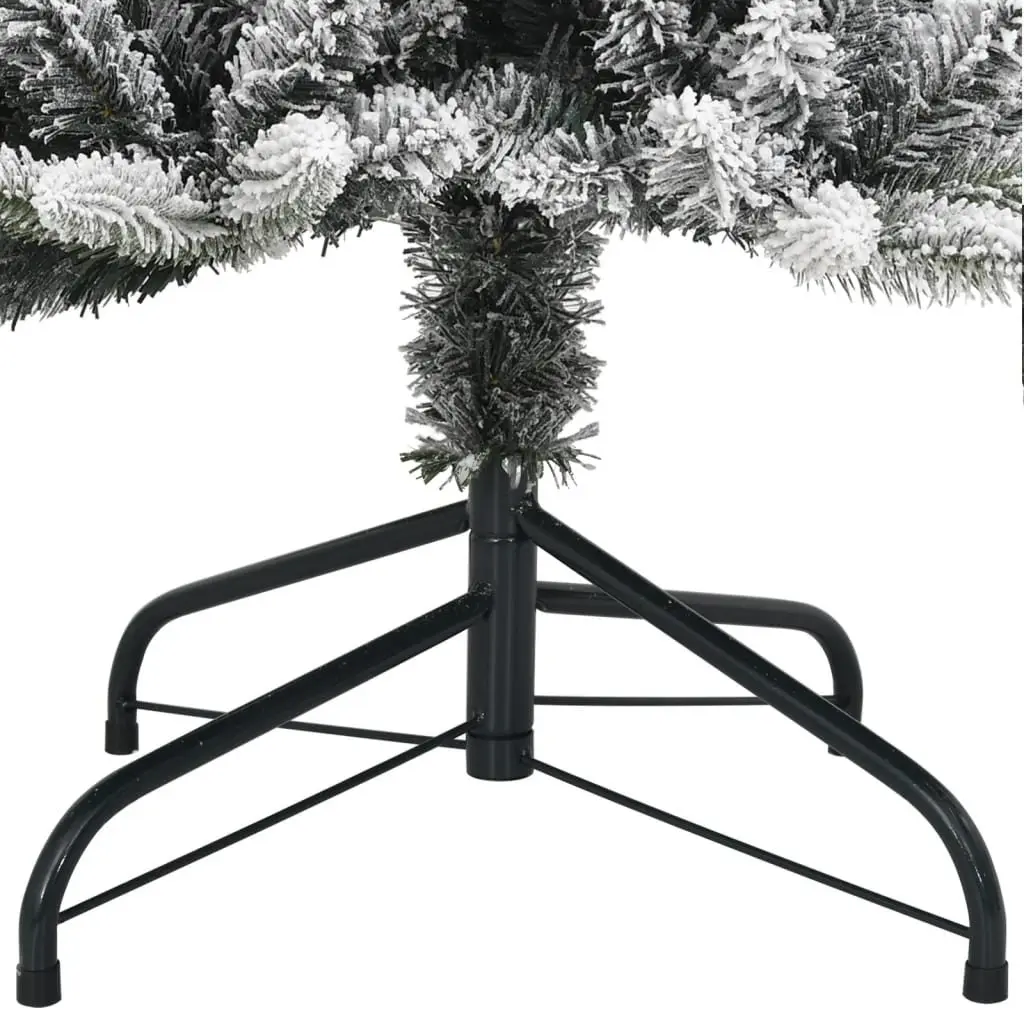 Artificial Christmas Tree PVC 210cm Green Flocked Snow