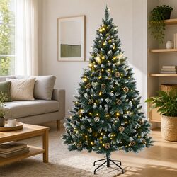 210cm Artificial Christmas Tree with 300 LED Lights