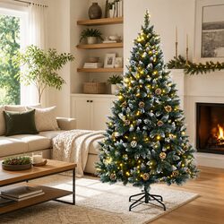 240cm Artificial Christmas Tree with 300 LED Lights