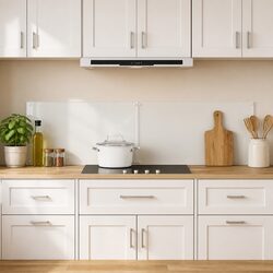 Kitchen Backsplash Tempered Glass Splash Guard 80x50 cm Transparent 2 pcs Set