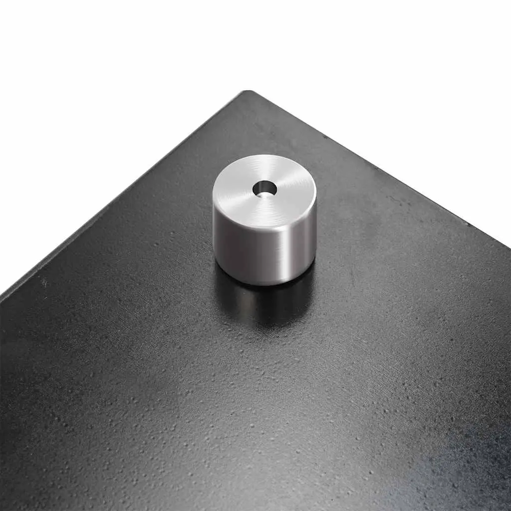 Black Tempered Glass Kitchen Backsplash Panels 2 pcs