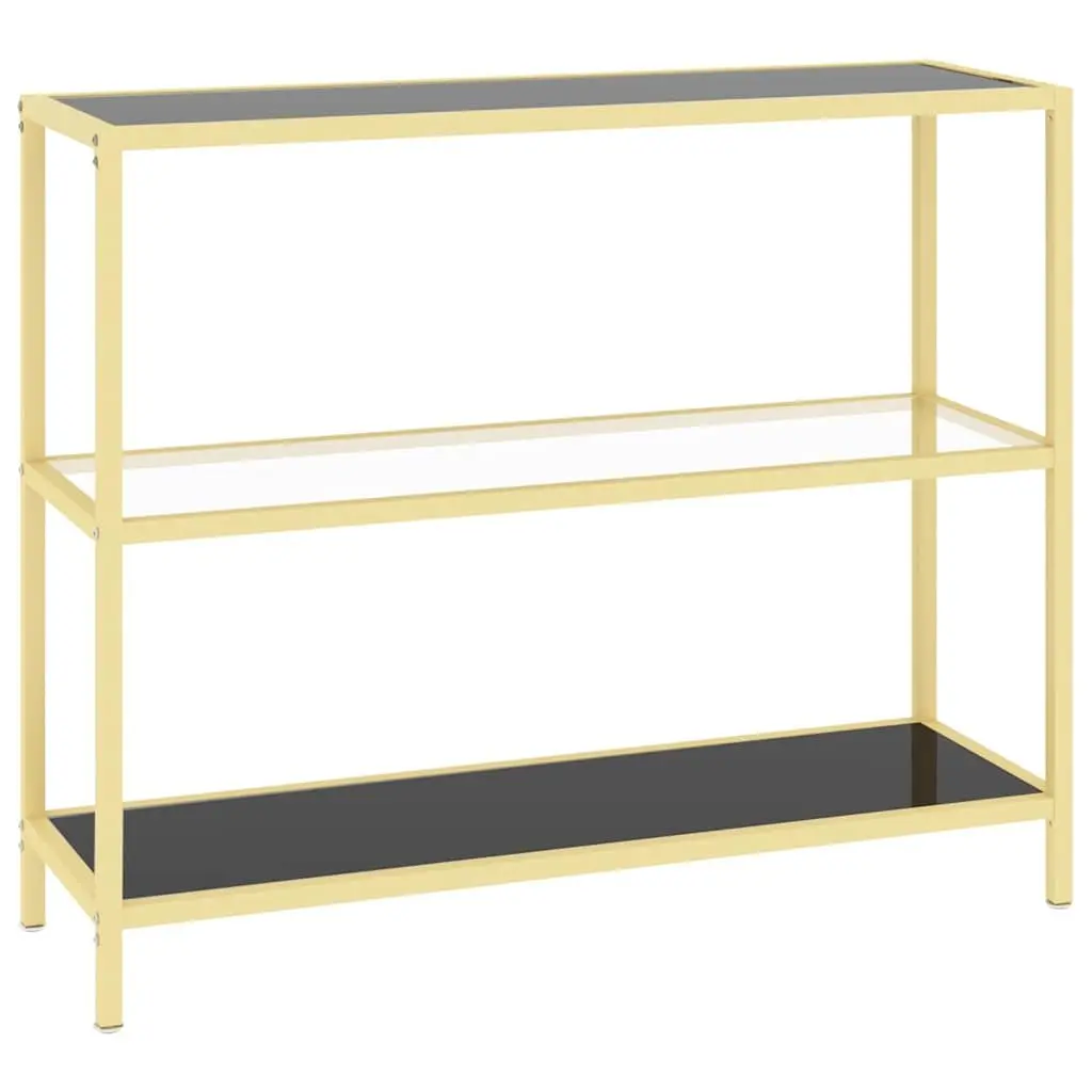 Standing Glass Shelf Unit Black Storage Bookcase Display Shelving Furniture
