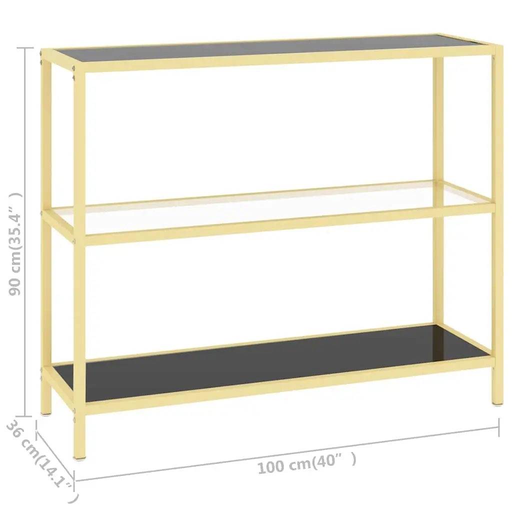Standing Glass Shelf Unit Black Storage Bookcase Display Shelving Furniture