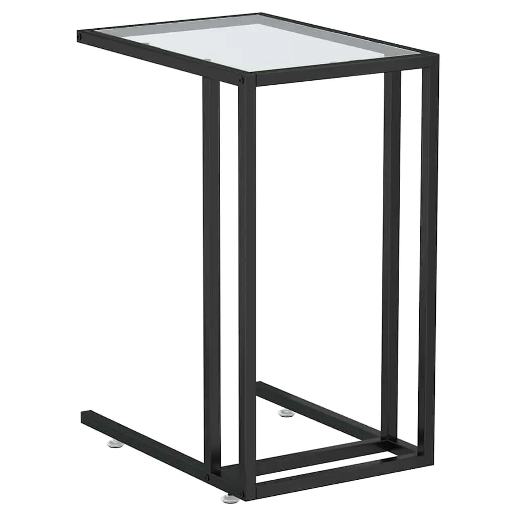 Tempered Glass Computer Side Table for Living Room