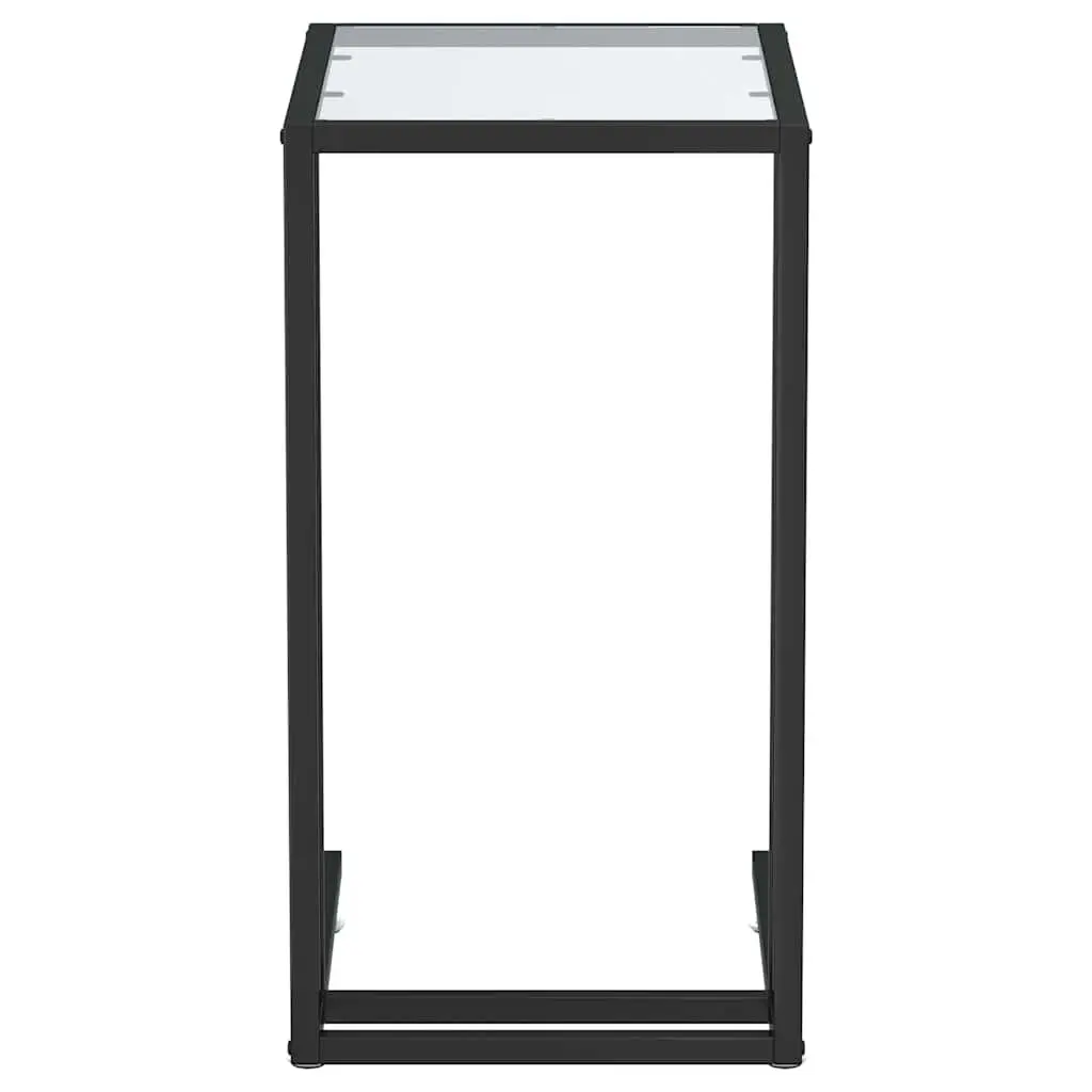 Tempered Glass Computer Side Table for Living Room