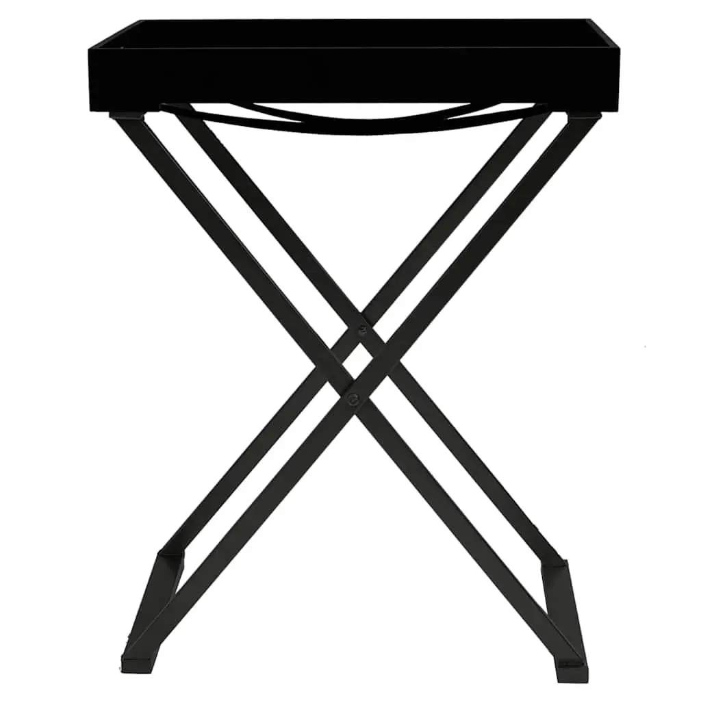 Folding Black Side Table for Indoor and Outdoor Use