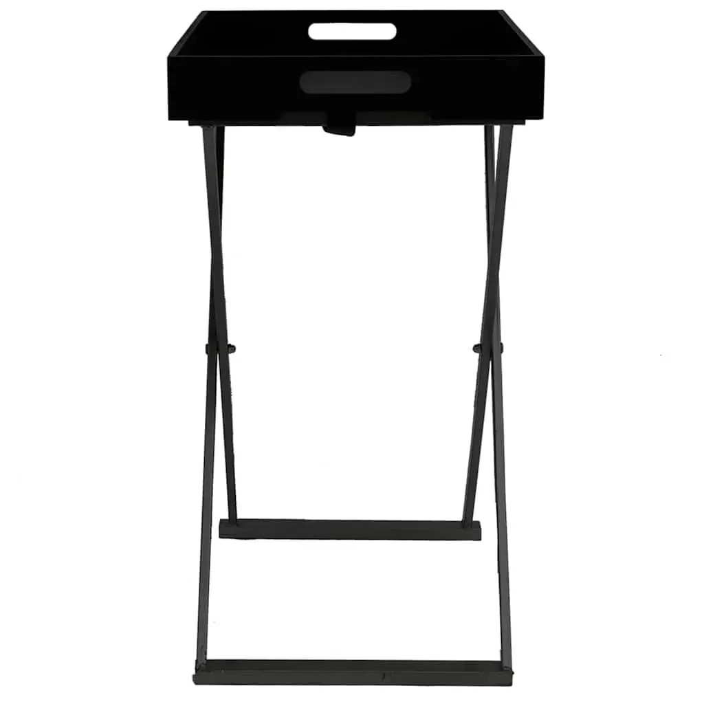 Folding Black Side Table for Indoor and Outdoor Use