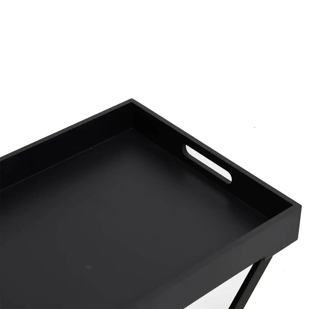Folding Black Side Table for Indoor and Outdoor Use